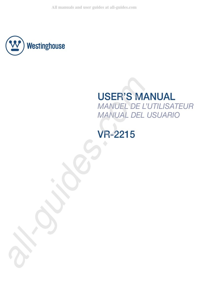 Westinghouse VR-2215 User manual
