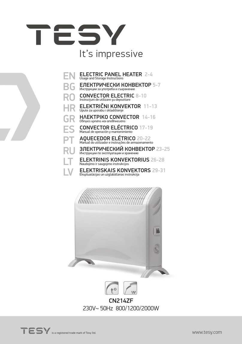 TESY CN214ZF Usage and Storage Instructions