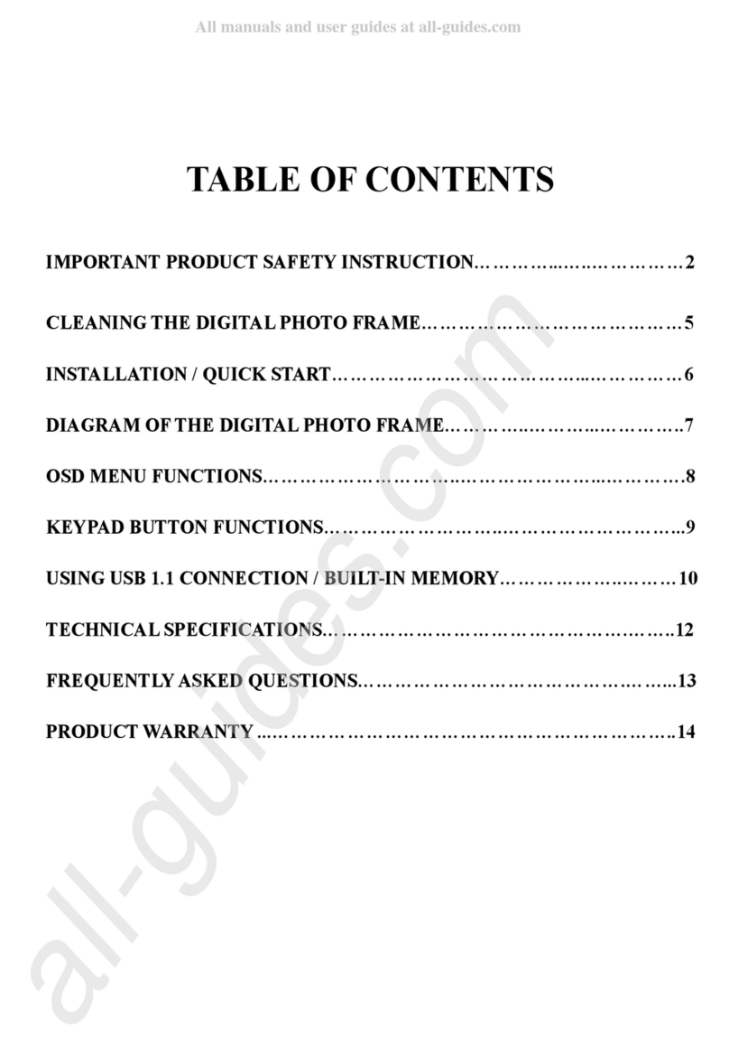 Westinghouse DPF0561 - Digital Photo Frame manual
