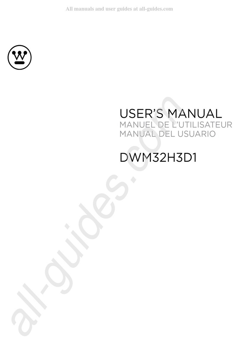 Westinghouse DWM32H3D1 User manual