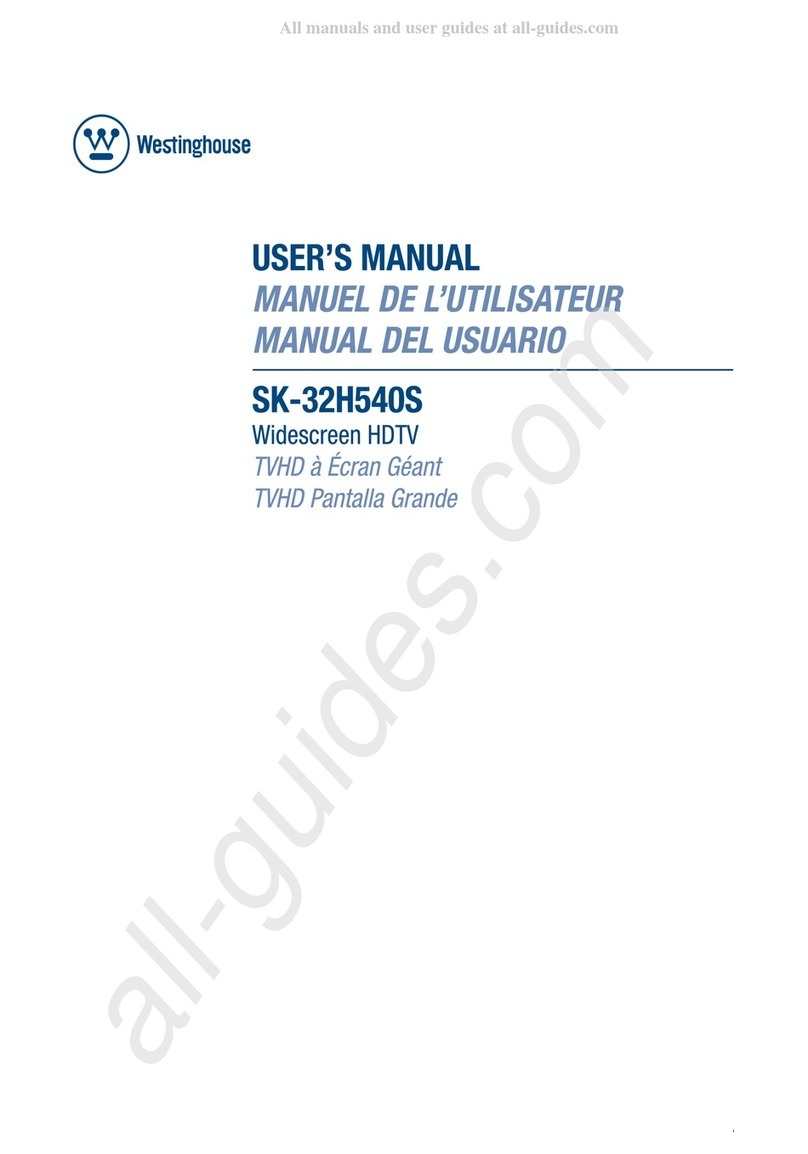 Westinghouse SK-32H540S - 32" LCD TV User manual