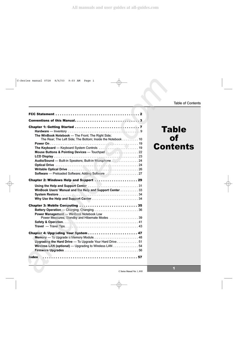 Winbook C100 User manual
