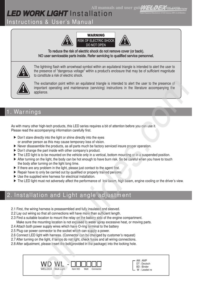 Weldex WDWL Series Planning guide
