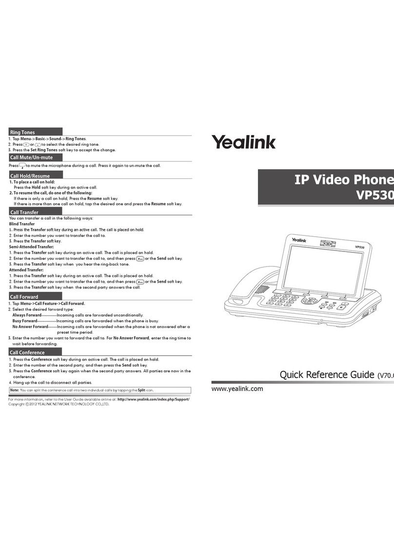 Yealink VP530 User manual