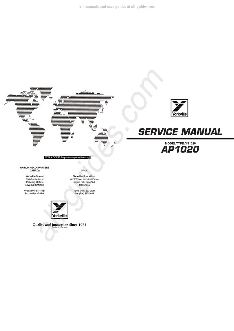 YORKVILLE AP1020 Service manual