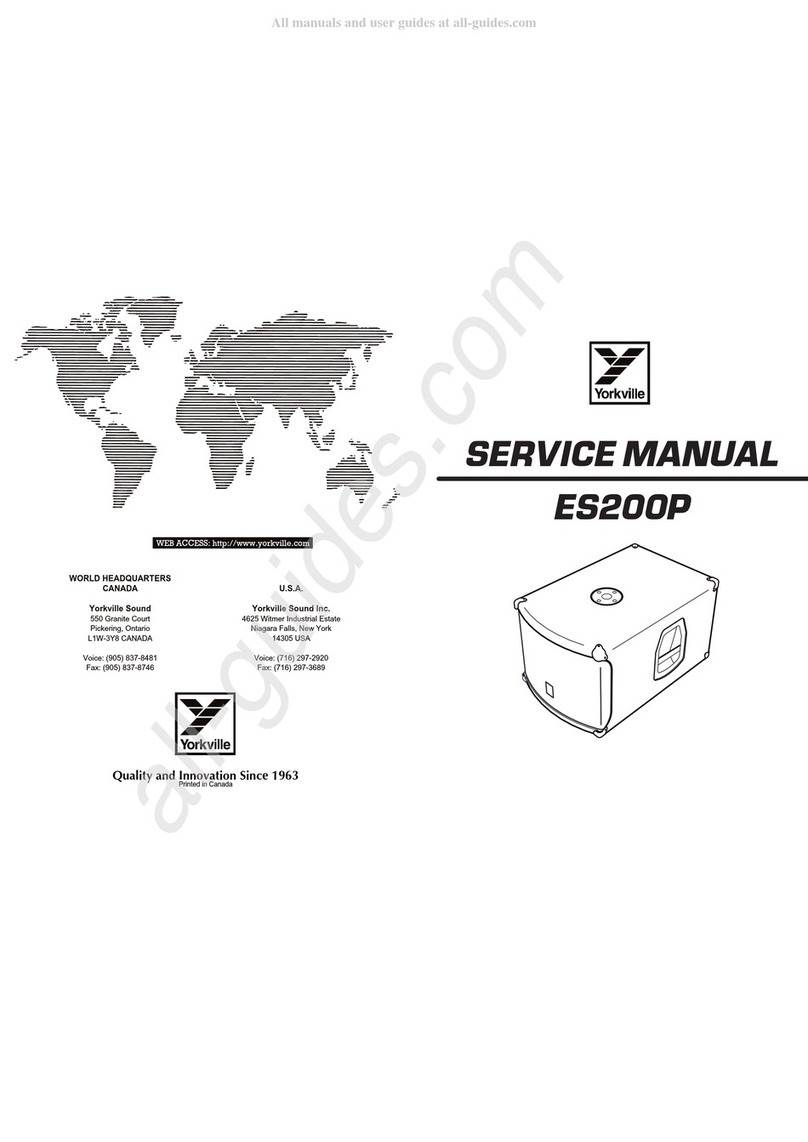 YORKVILLE ELITE ES200P Service manual