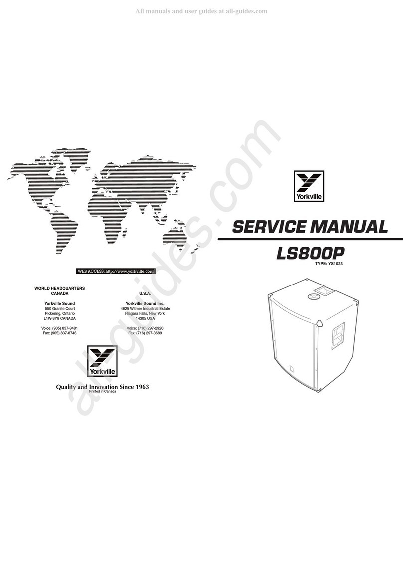 YORKVILLE LS800P Service manual