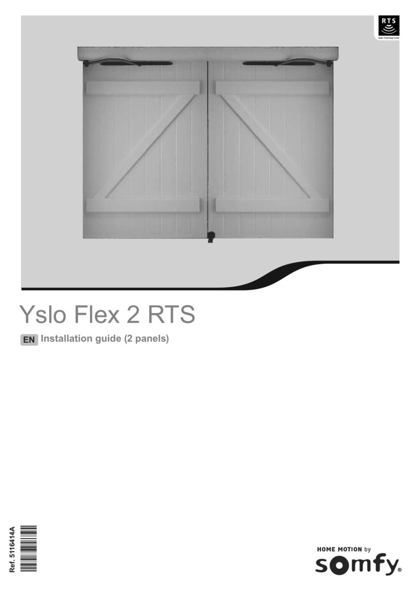 SOMFY Yslo Flex 2 RTS installation guide