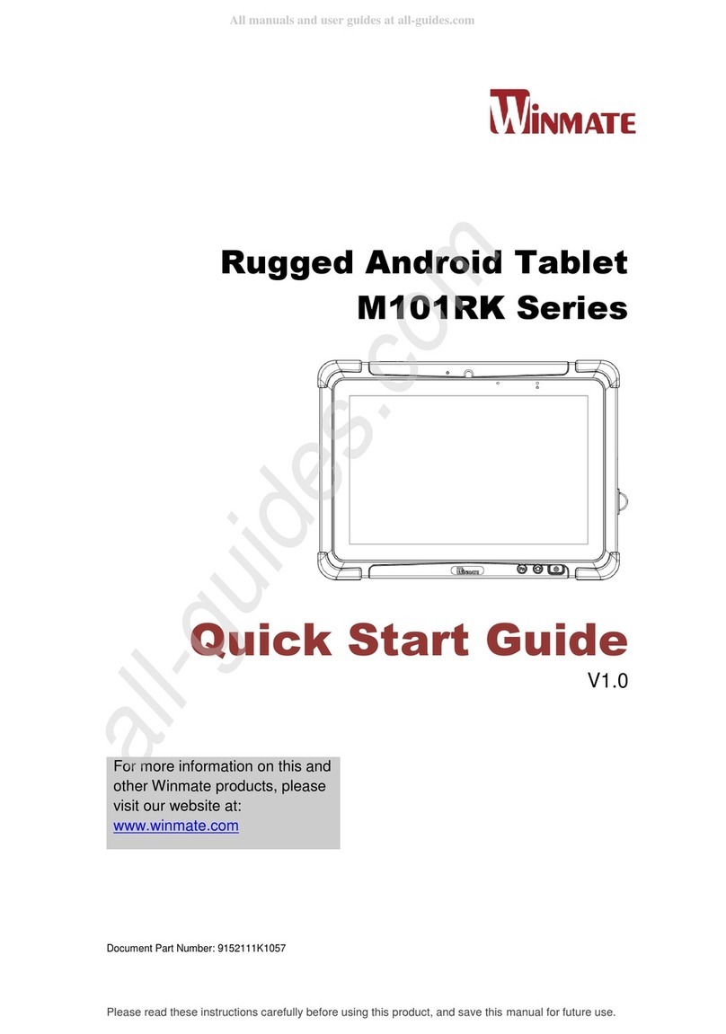 Winmate M101RK Series quick start guide