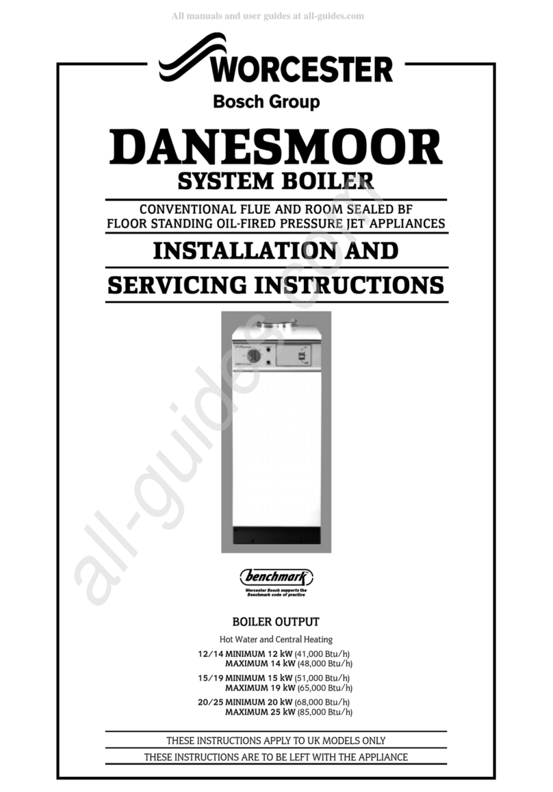 Bosch Worcester Danesmoor 12/14 Installation and servicing instructions Bosch Worcester Danesmoor 12/14 Installation and servicing instructions