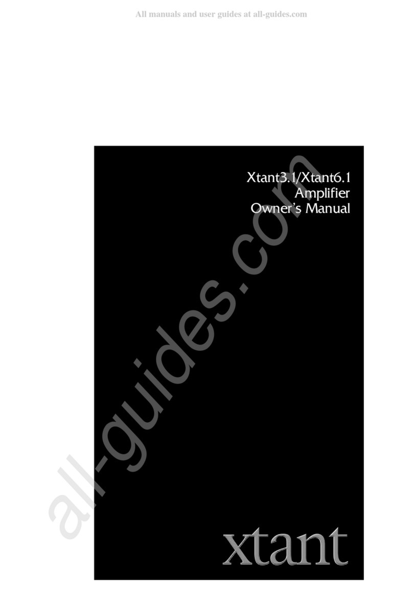 Xtant 3.1 owner's manual