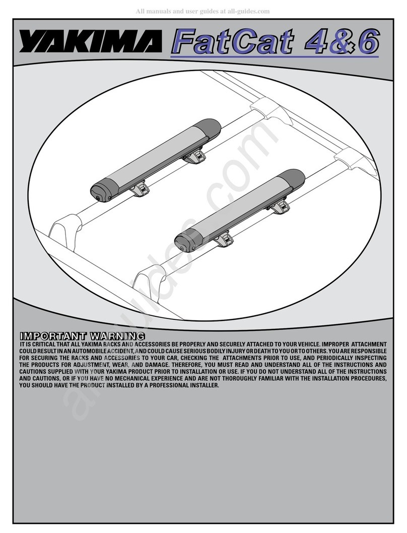 Yakima FatCat 4 User manual Yakima FatCat 4 User manual