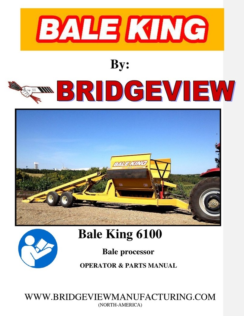 Bridgeview Bale King 6100 Programming manual