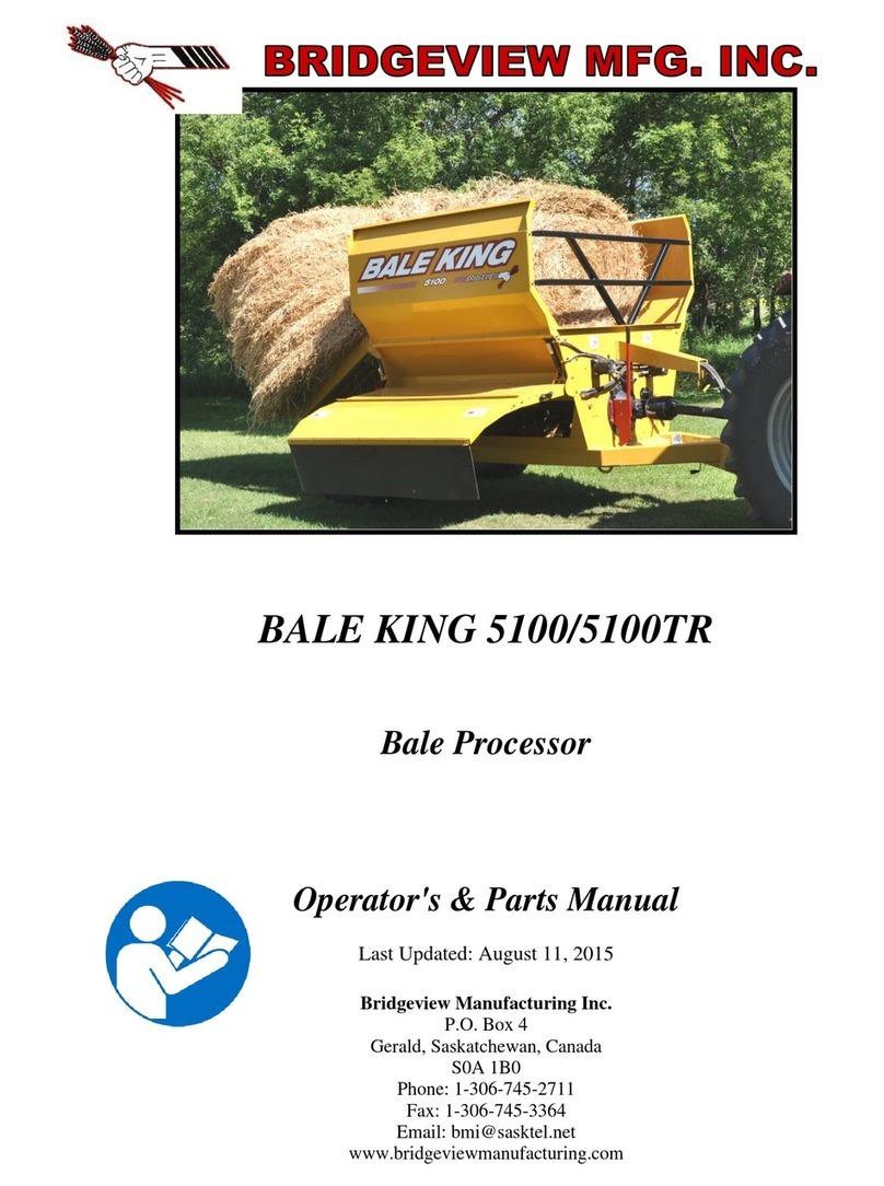 Bridgeview BALE KING 5100 Programming manual