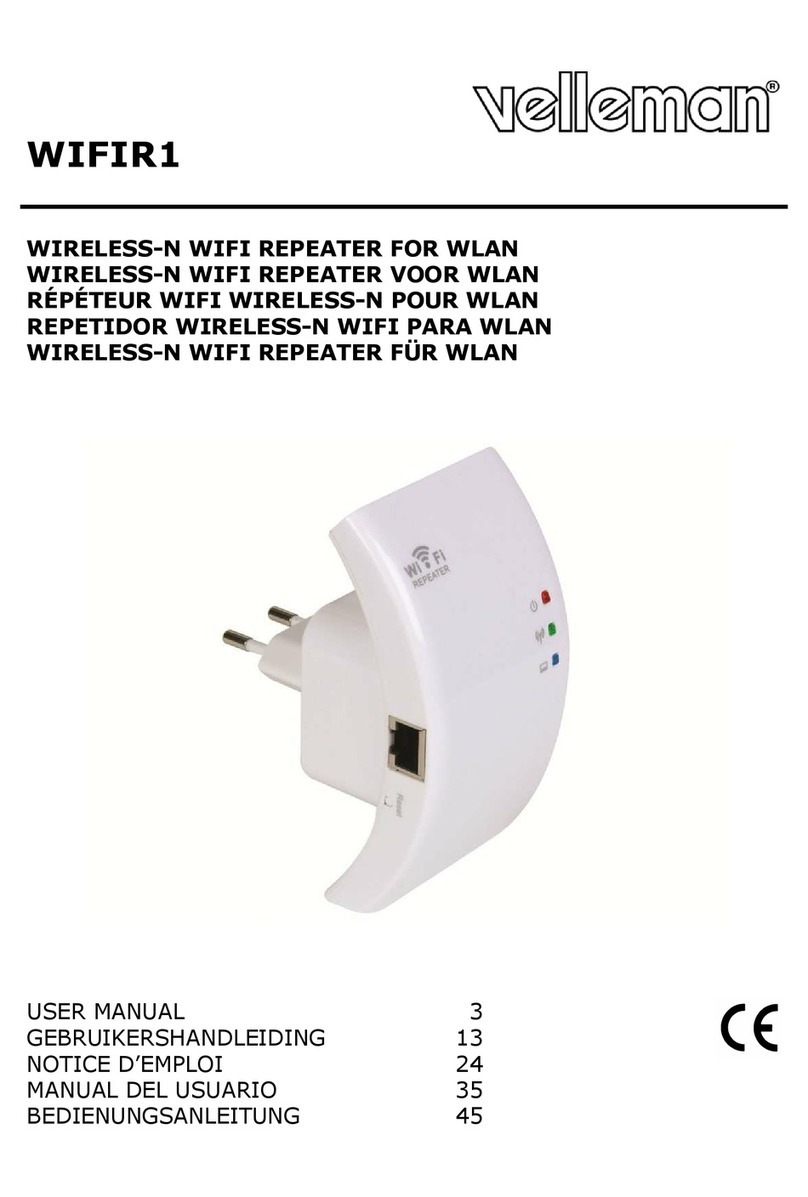Velleman WIFIR1 user manual