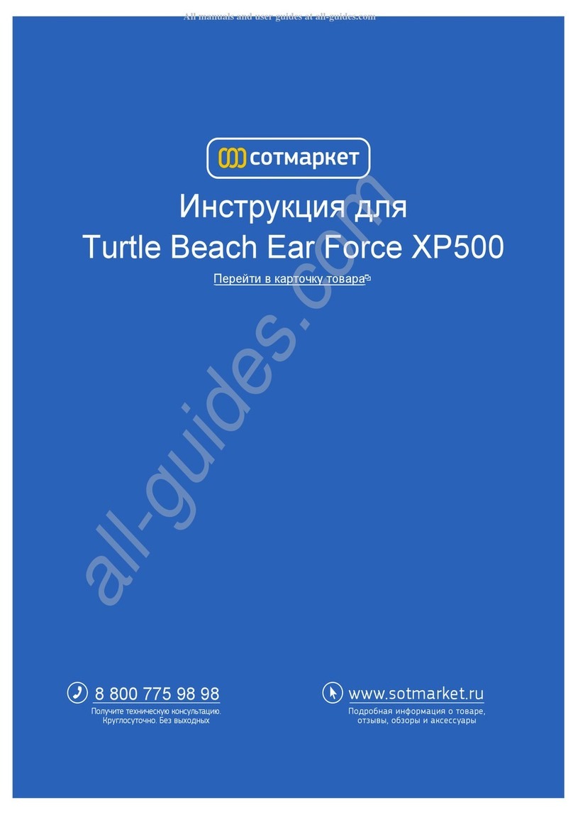 Turtle Beach EarForce XP500 User manual