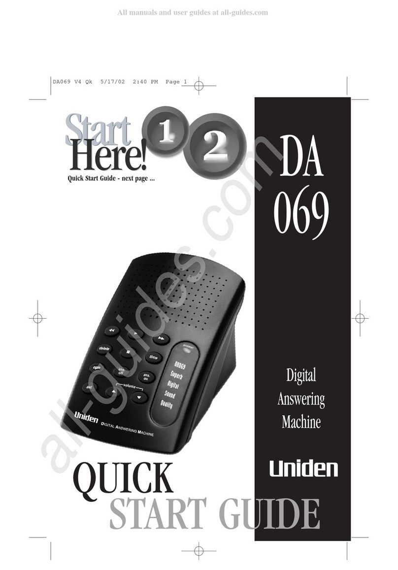 Uniden DA 069 User manual