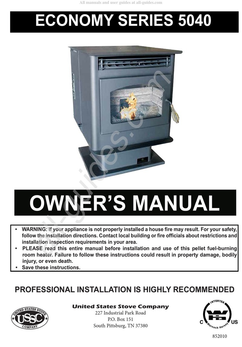 United States Stove Company Economy Series owner's manual