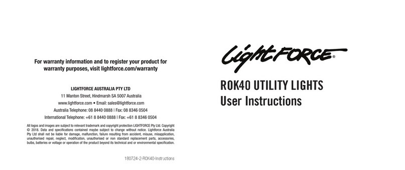 Lightforce ROK40 User instructions