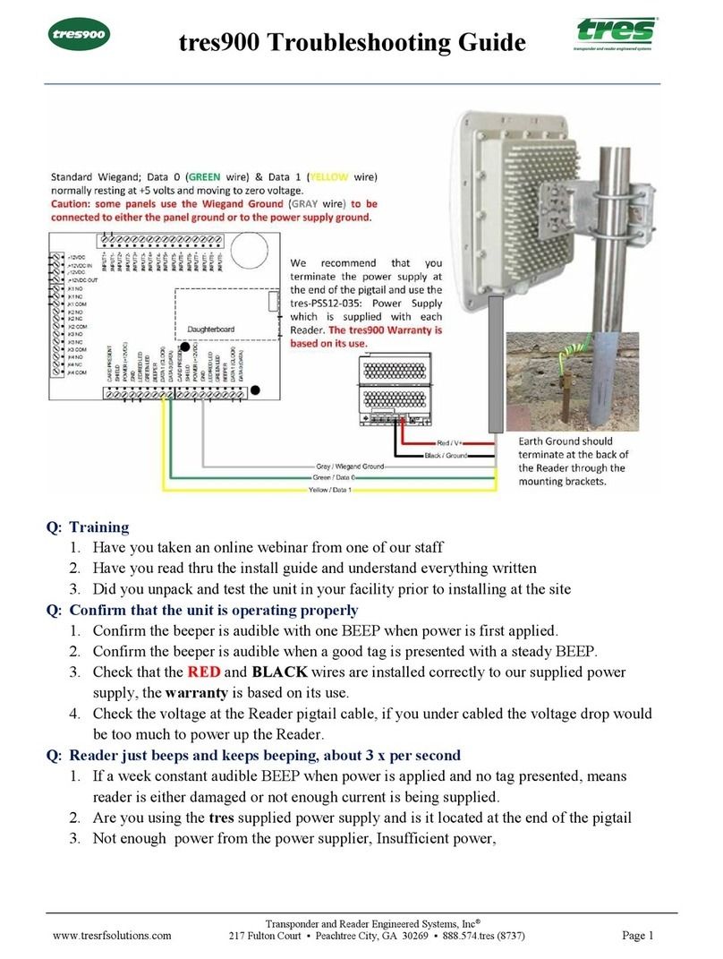 Tres 900 troubleshooting guide