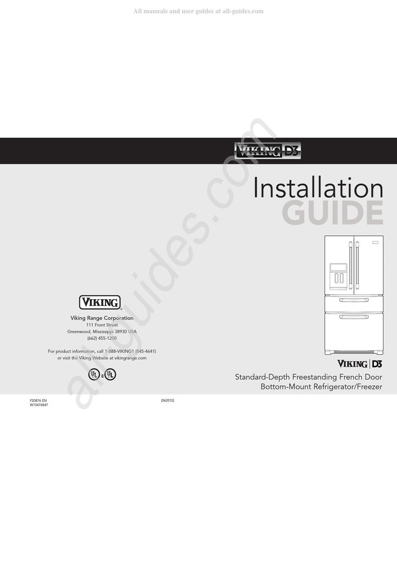 Viking D3 RDFN536D User manual