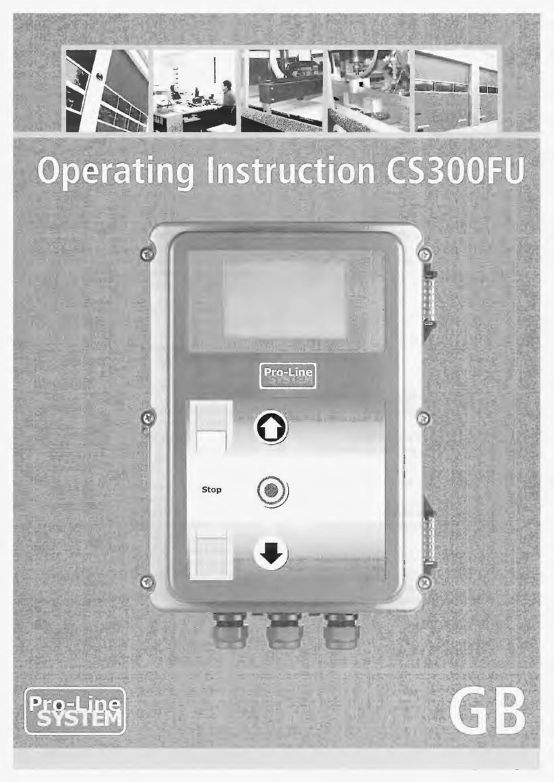 Pro-Line System CS300FU operating instructions