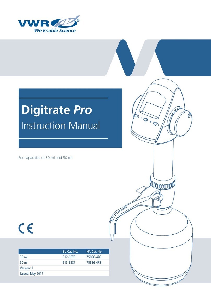 VWR International DIGITRATE PRO Series instruction manual