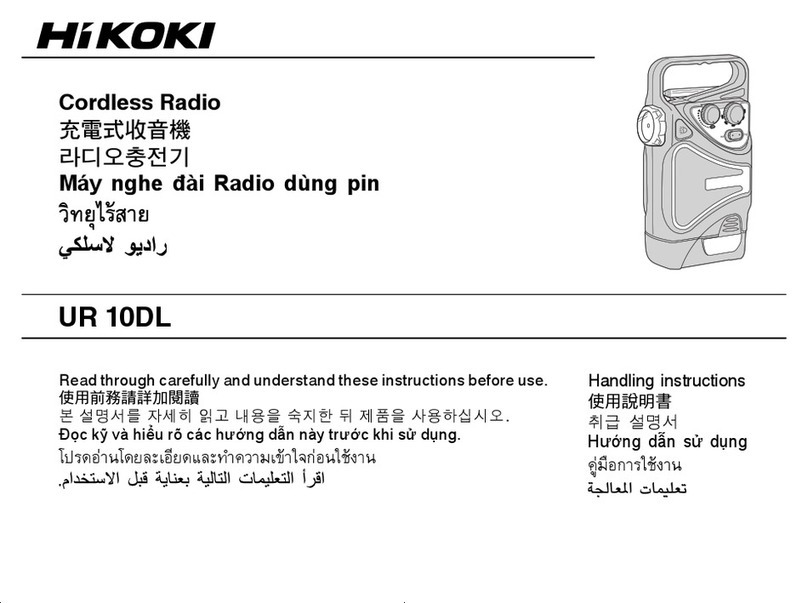 HIKOKI UR 10DL Handling instructions