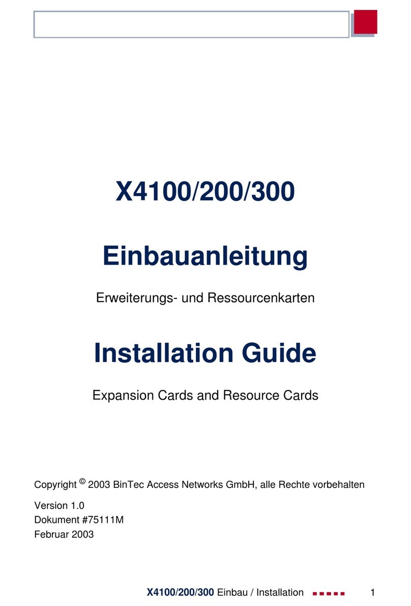 BinTec X4100 installation guide
