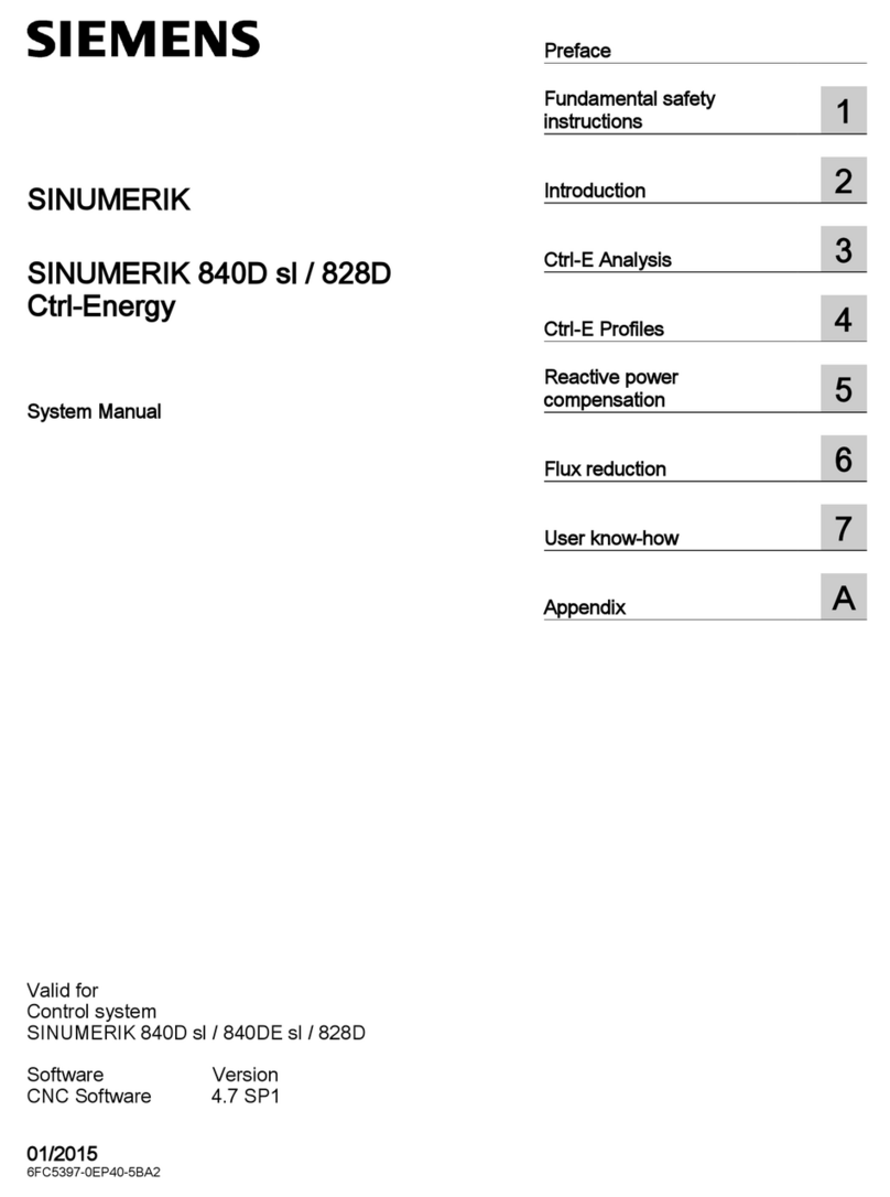 Siemens SINUMERIK 840D sl User guide