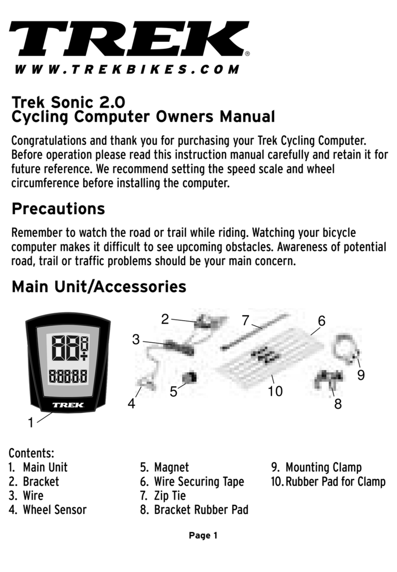 Trek Sonic 2.0 User manual