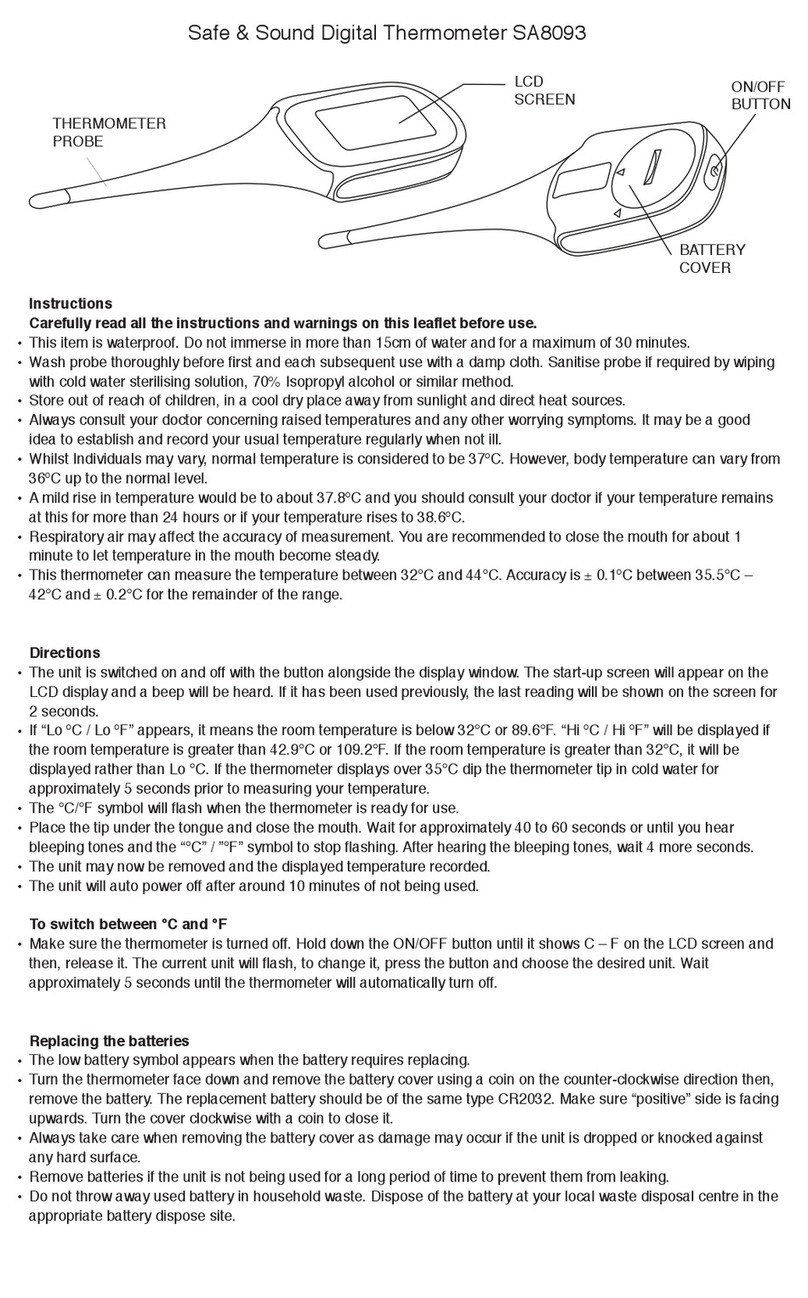 Safe & sound SA8093 User manual
