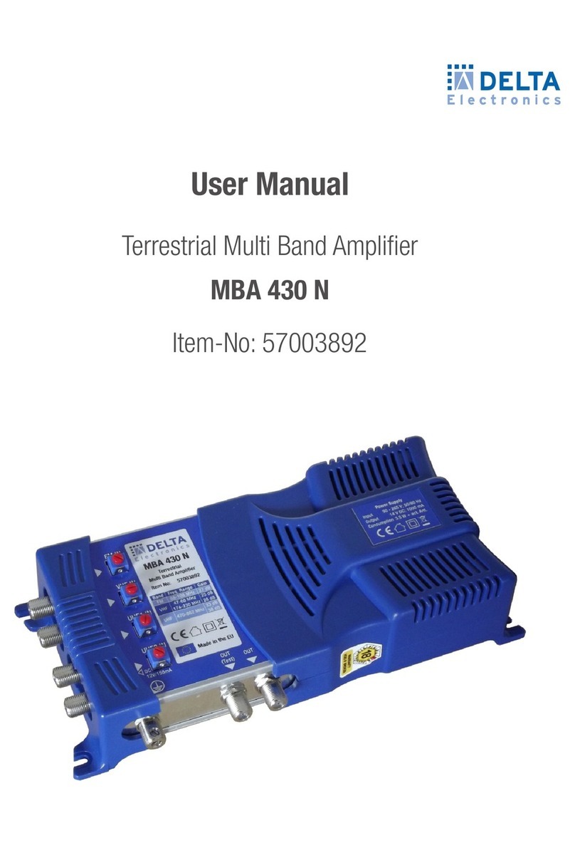 Delta Electronics MBA 430 N user manual