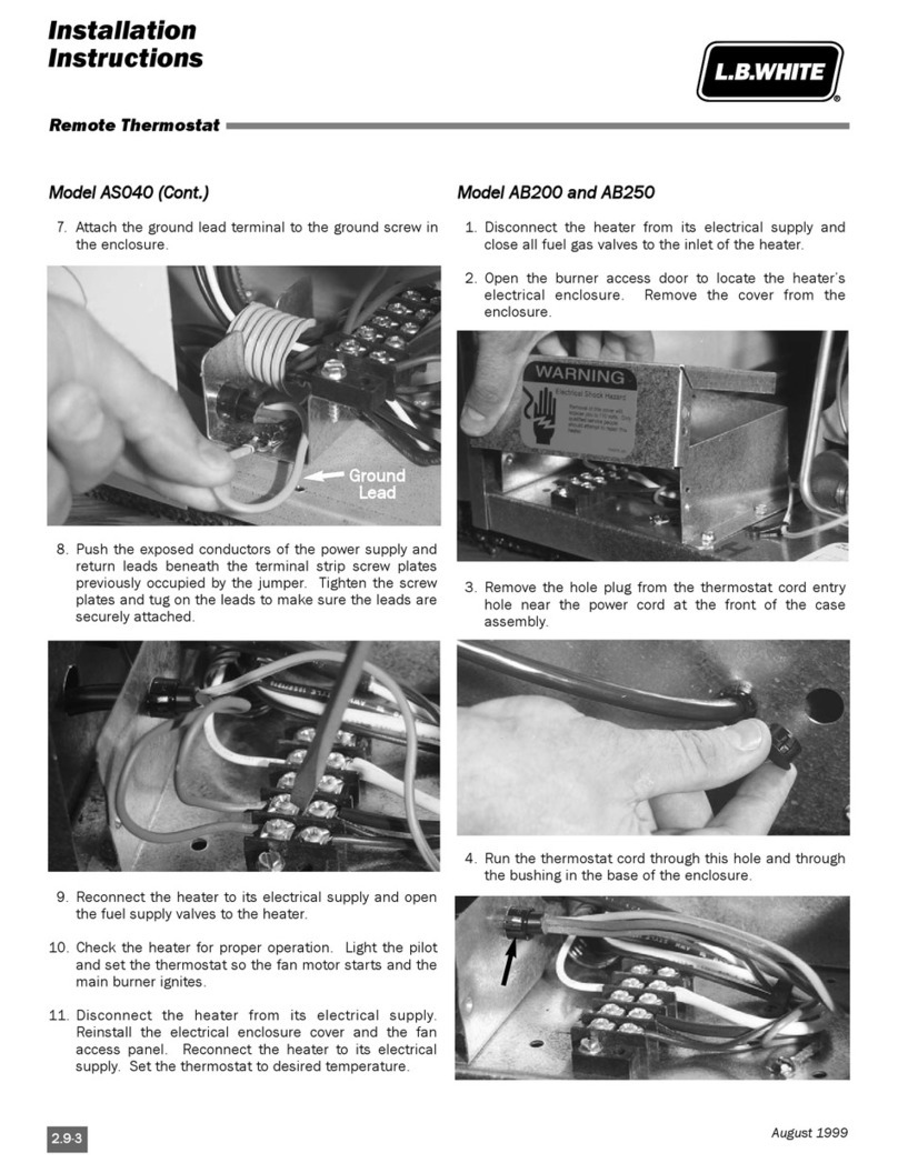 L.B. White AS040 User manual