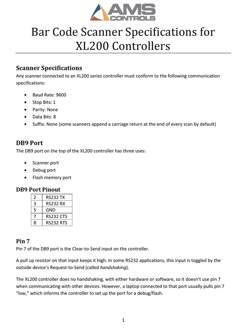 AMS Controls XL200 Series User manual AMS Controls XL200 Series User manual