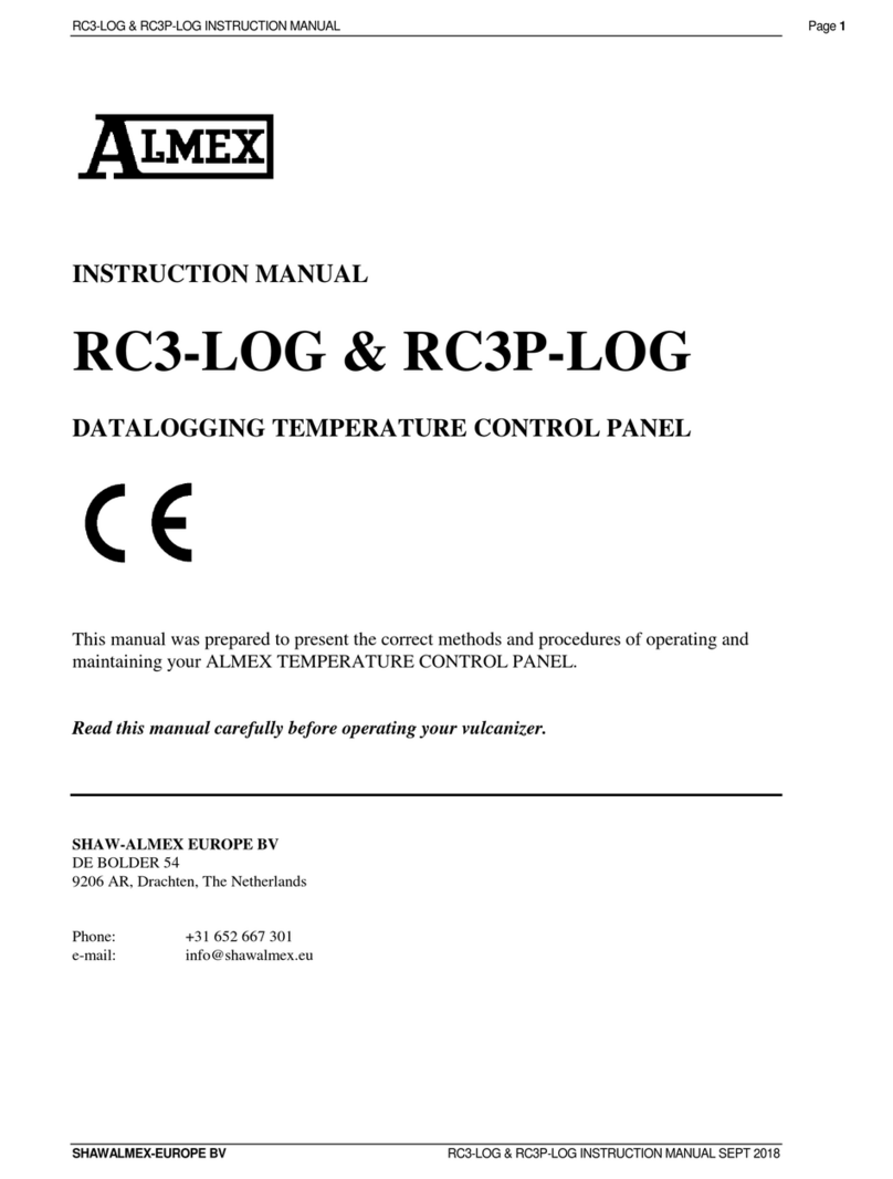 Almex RC3-LOG instruction manual