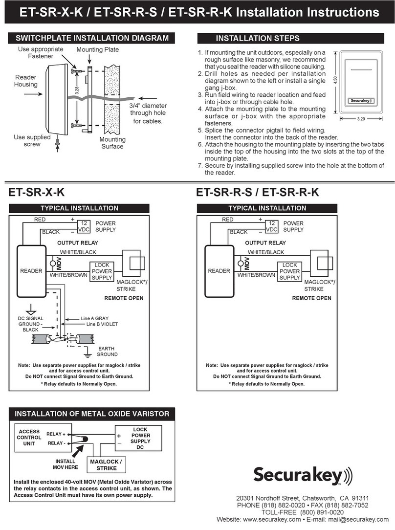 Securakey ET-SR-X-K User manual