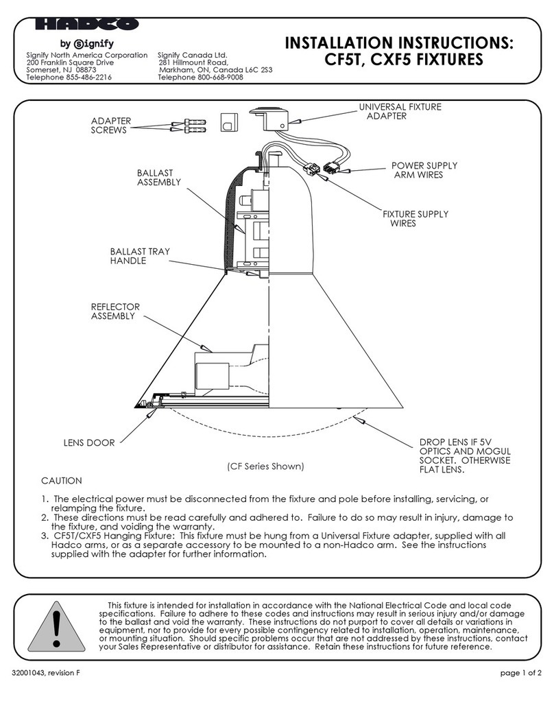 SIGNIFY Hadco CF5T installation instructions