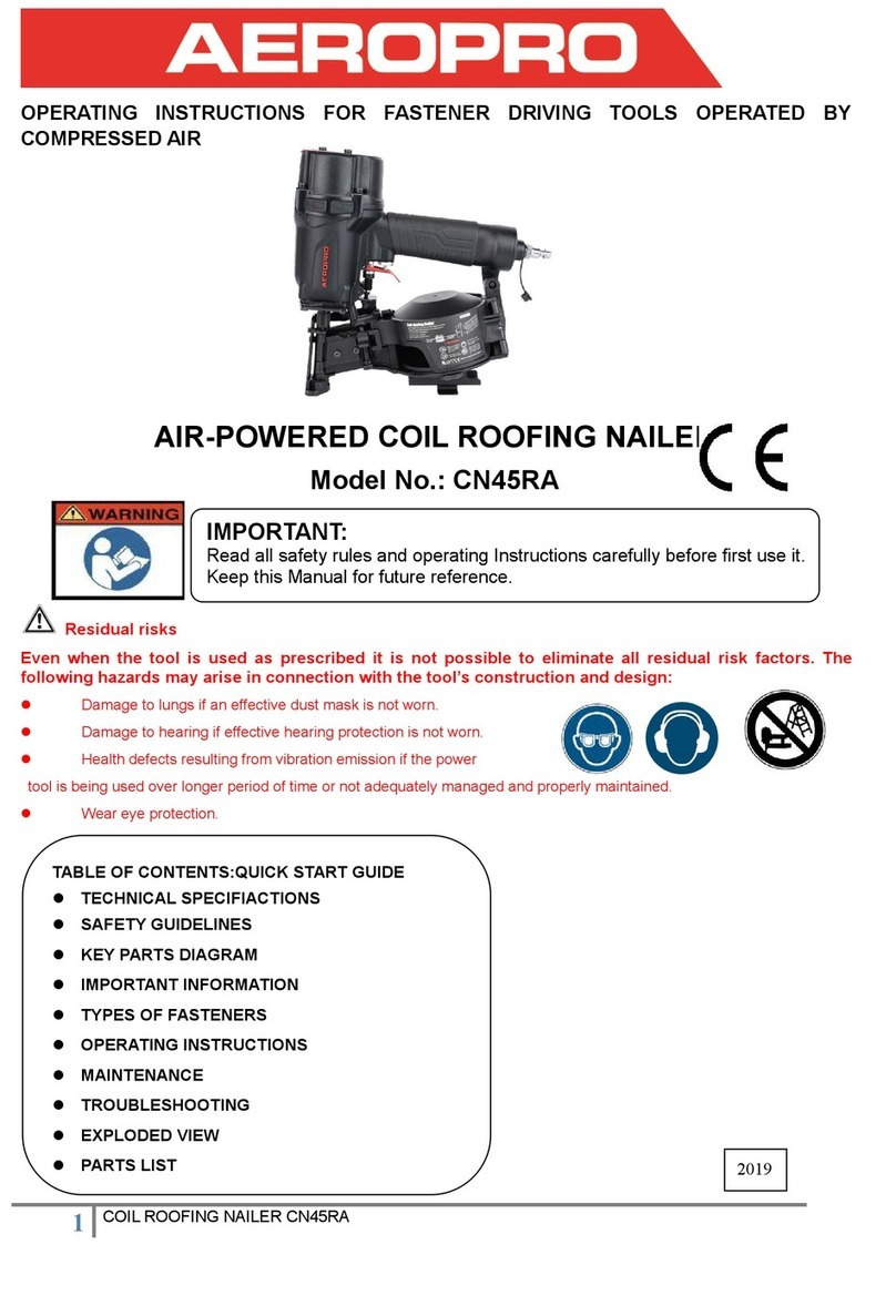 Aeropro CN45RA operating instructions