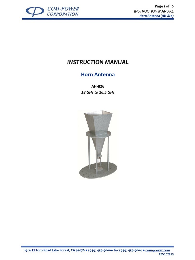 Com-Power AH-826 instruction manual