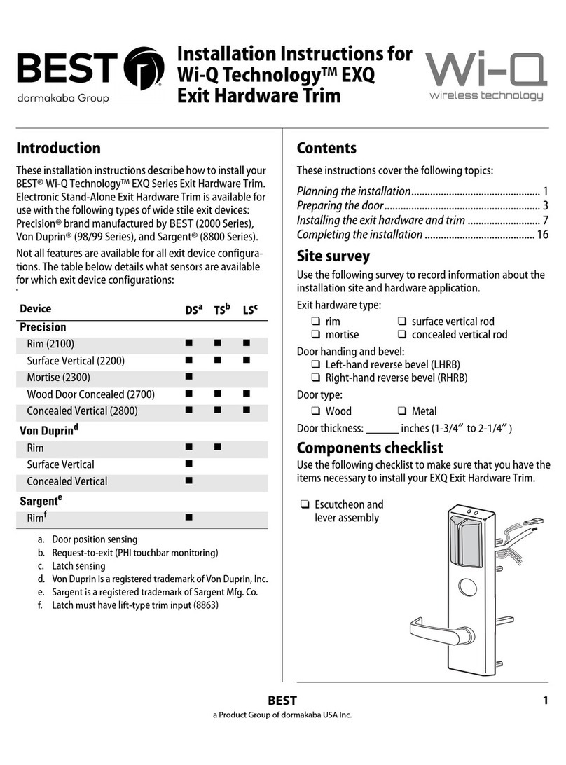 Best Wi-Q Technology EXQ Series installation instructions