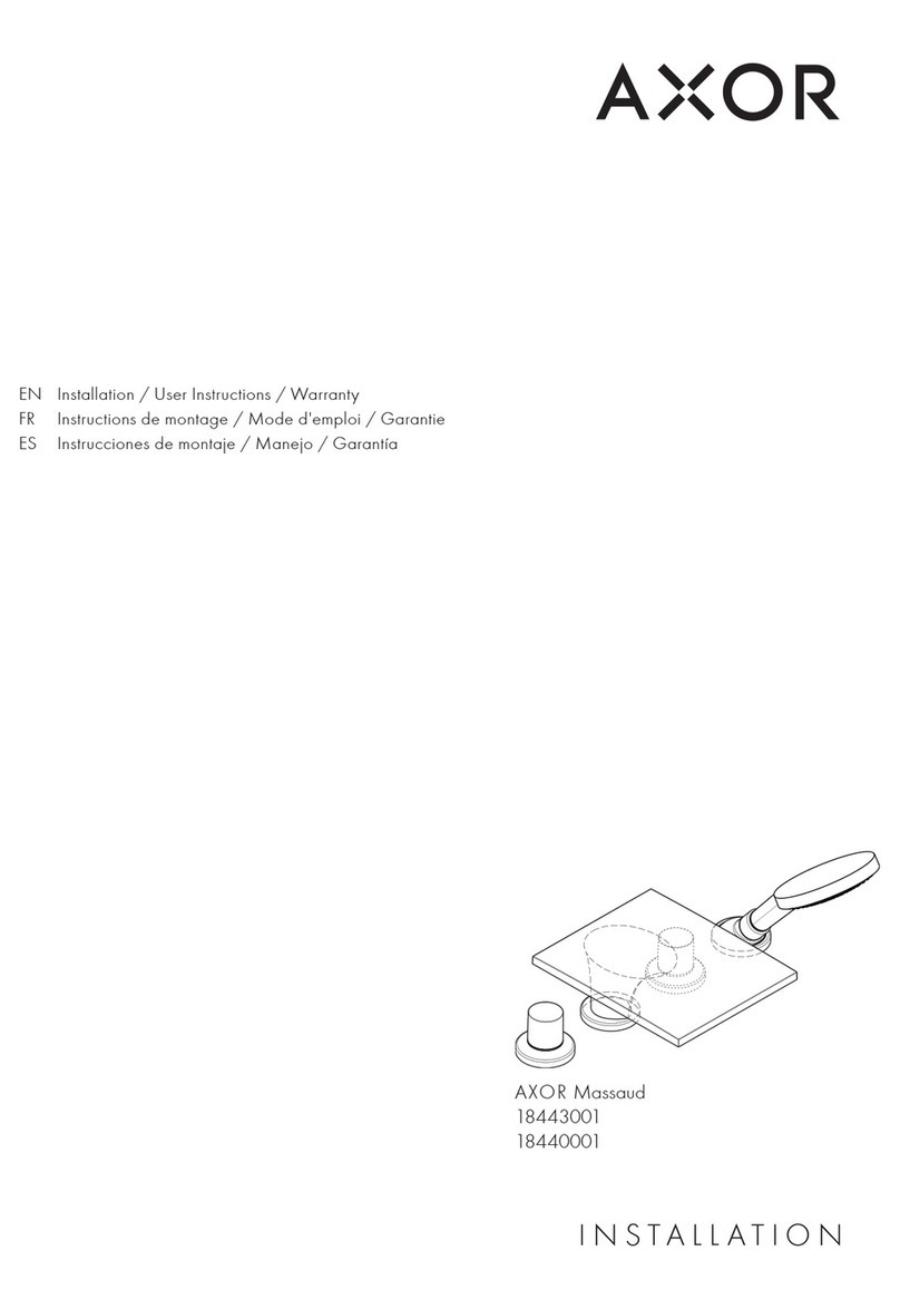 Hans Grohe AXOR Massaud 18443001 Instruction Manual