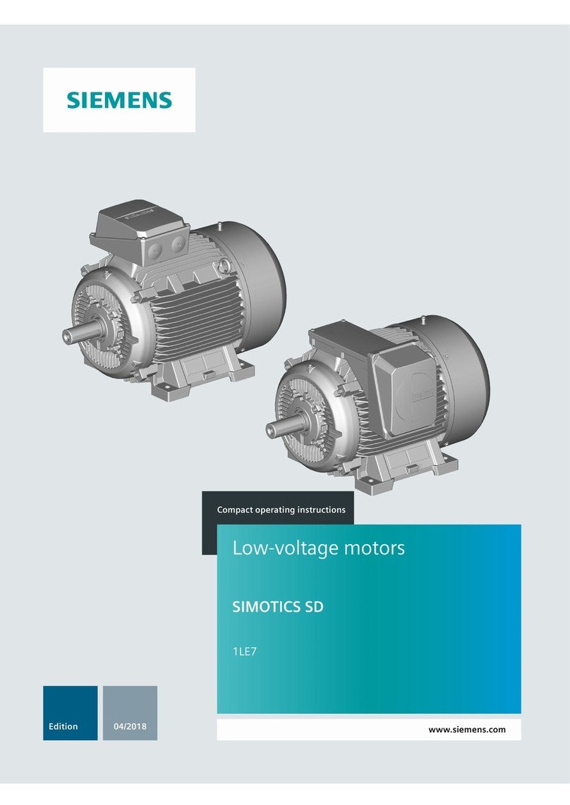 Siemens Simotics SD 1LE7 User manual