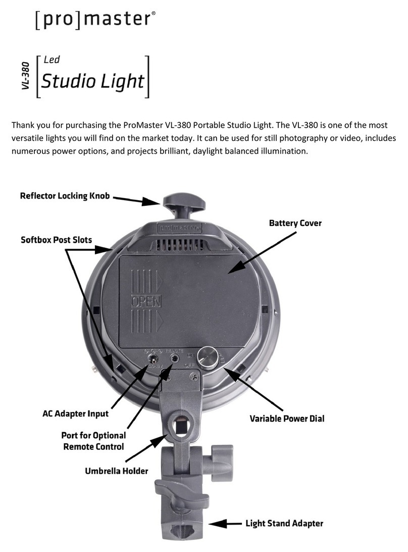 pro master VL-380 quick start guide