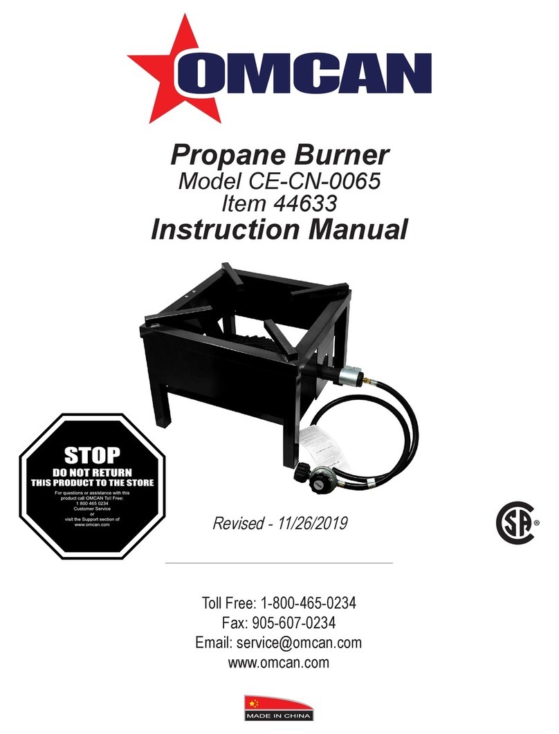 Omcan CE-CN-0065 instruction manual