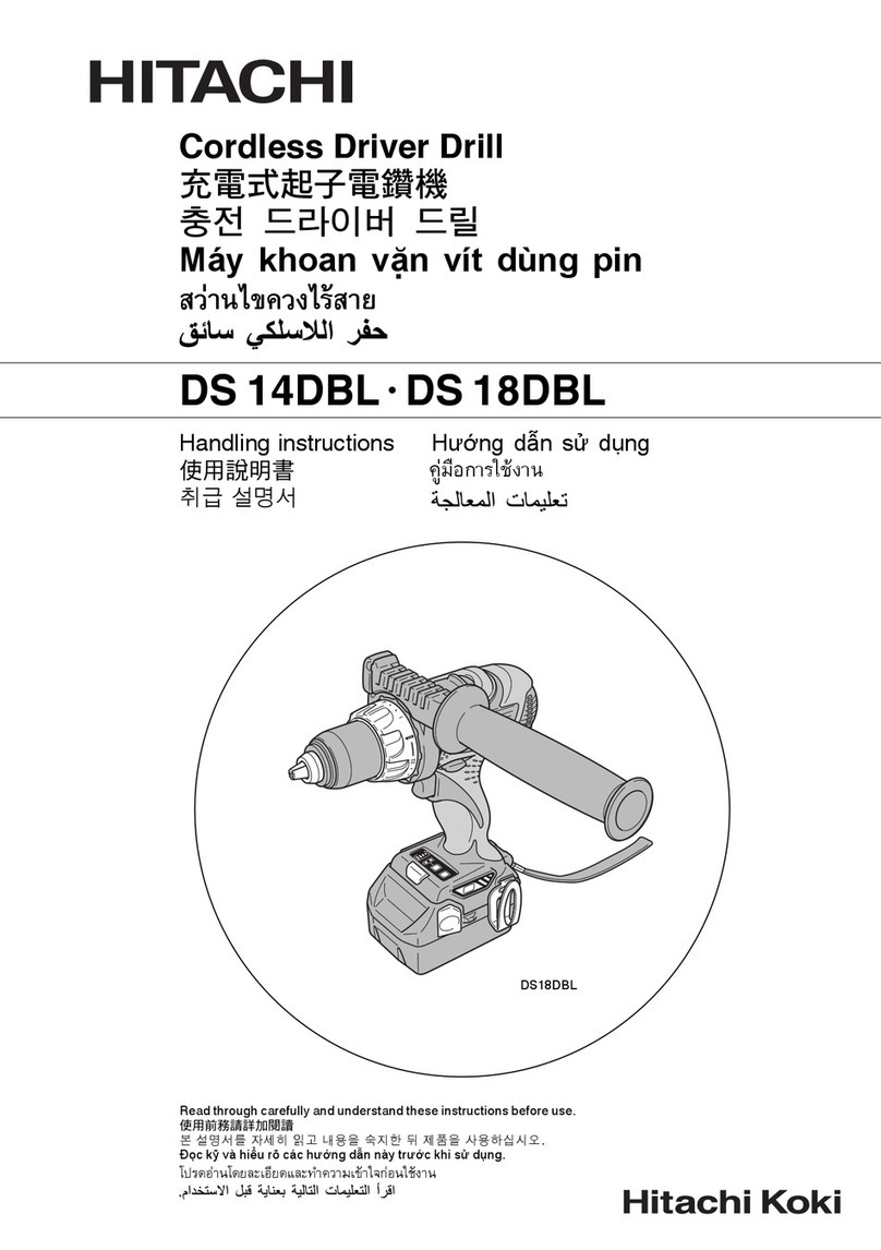 Hitachi DS 14DBL Handling instructions