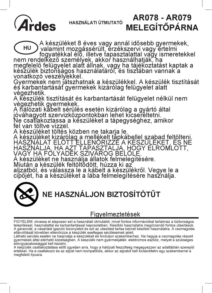 ARDES AR078 Instructions for use