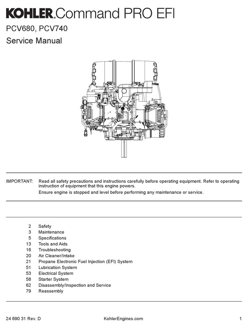 Kohler Command PRO EFI PCV680 User manual Kohler Command PRO EFI PCV680 User manual
