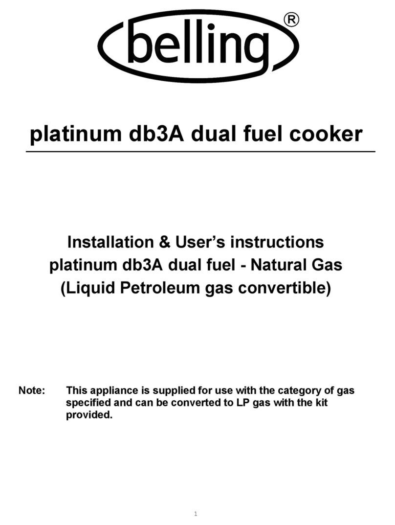 Belling platinum db3A Assembly Instructions
