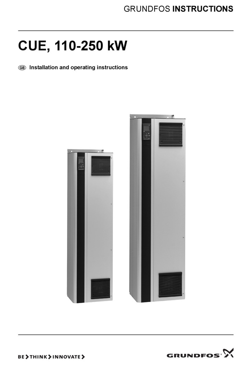 Grundfos CUE Series Installation and operating instructions